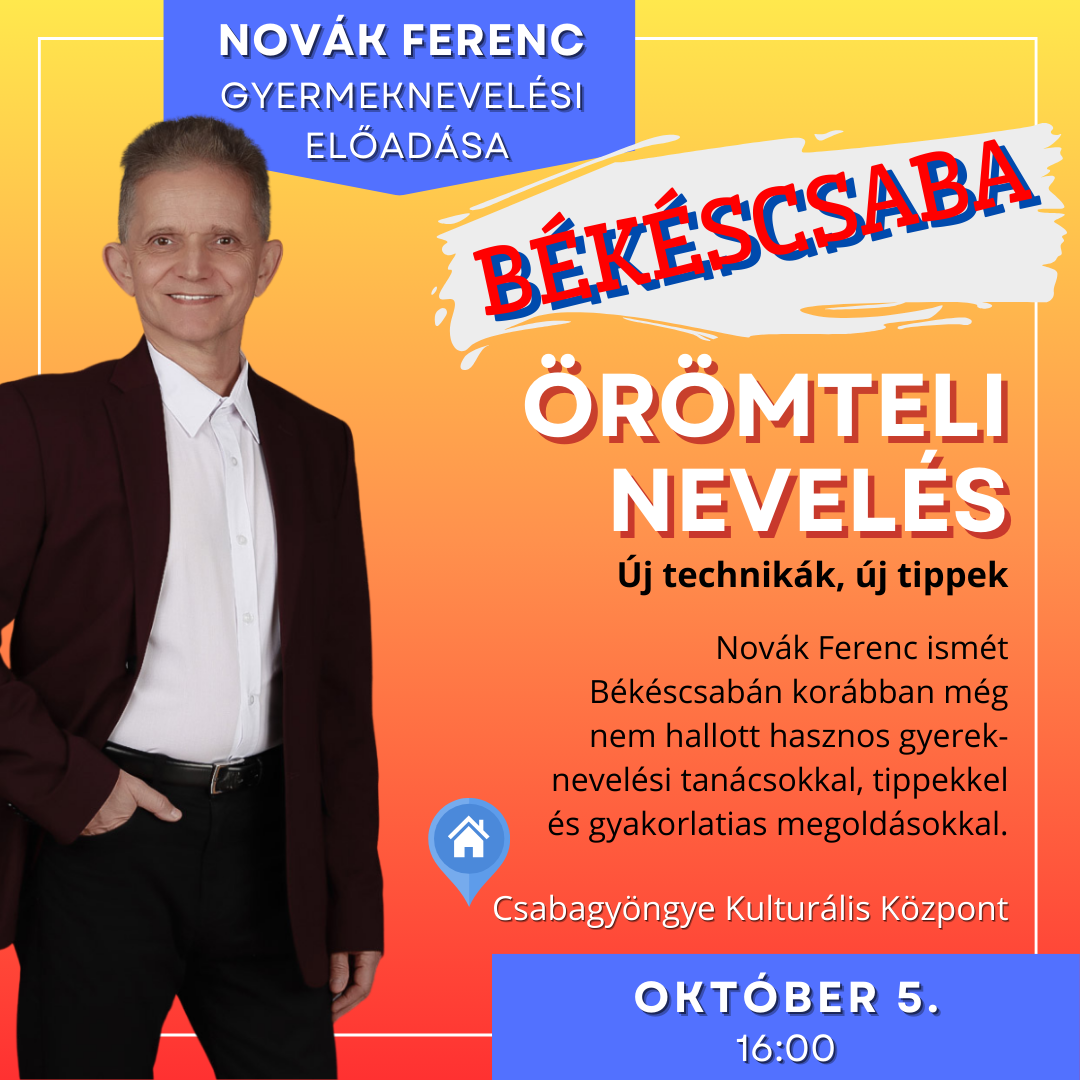 Novák Ferenc előadása Békéscsabán