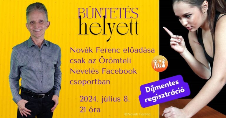 Novák Ferenc előadása Büntetés helyett