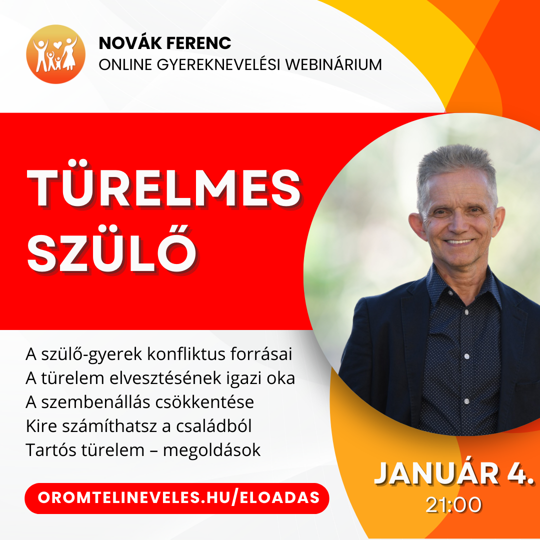 Türelmes szülő online webinárvium